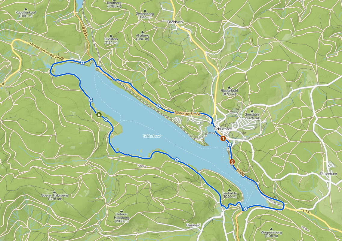 Karte der Tour