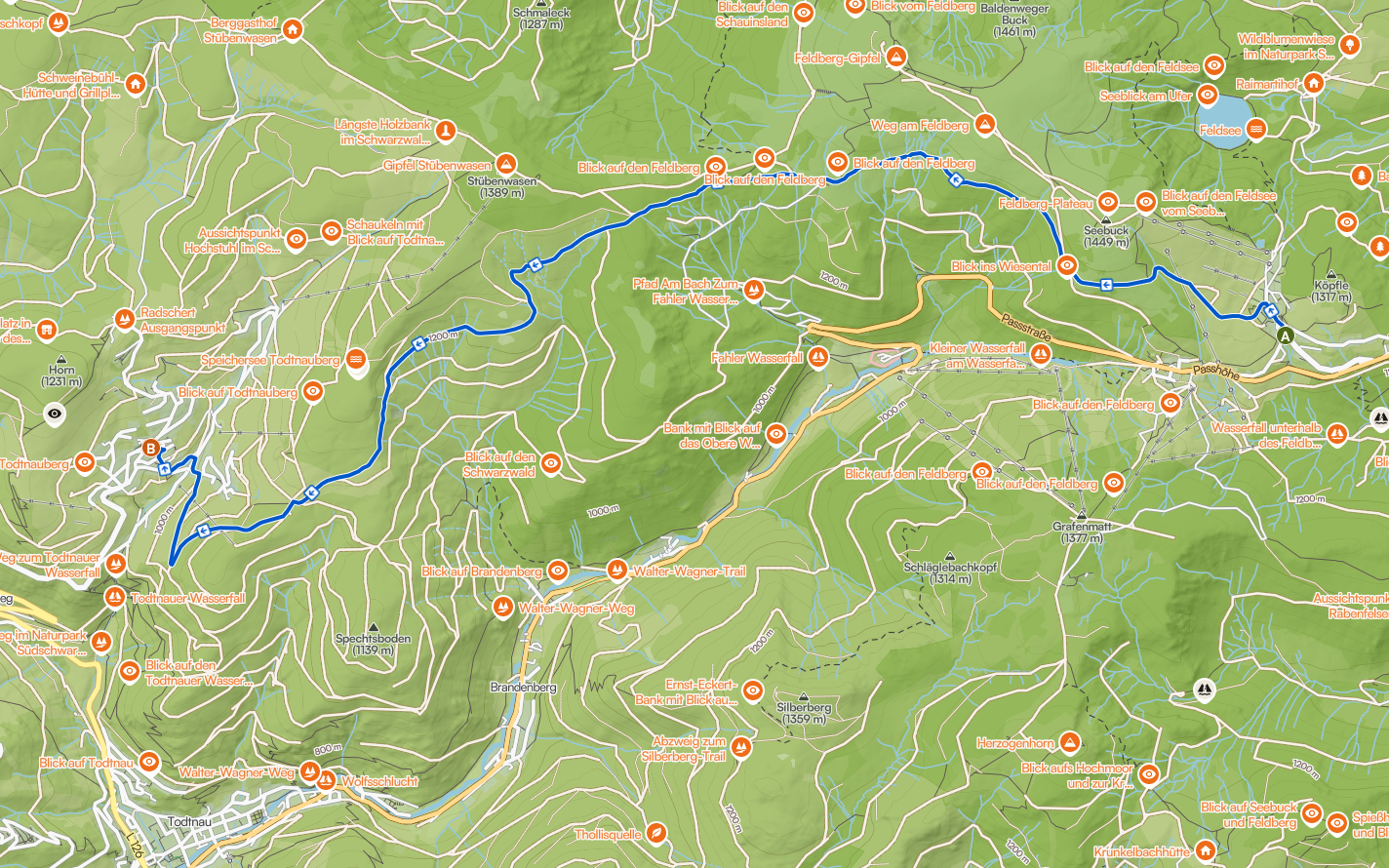 Karte der Tour